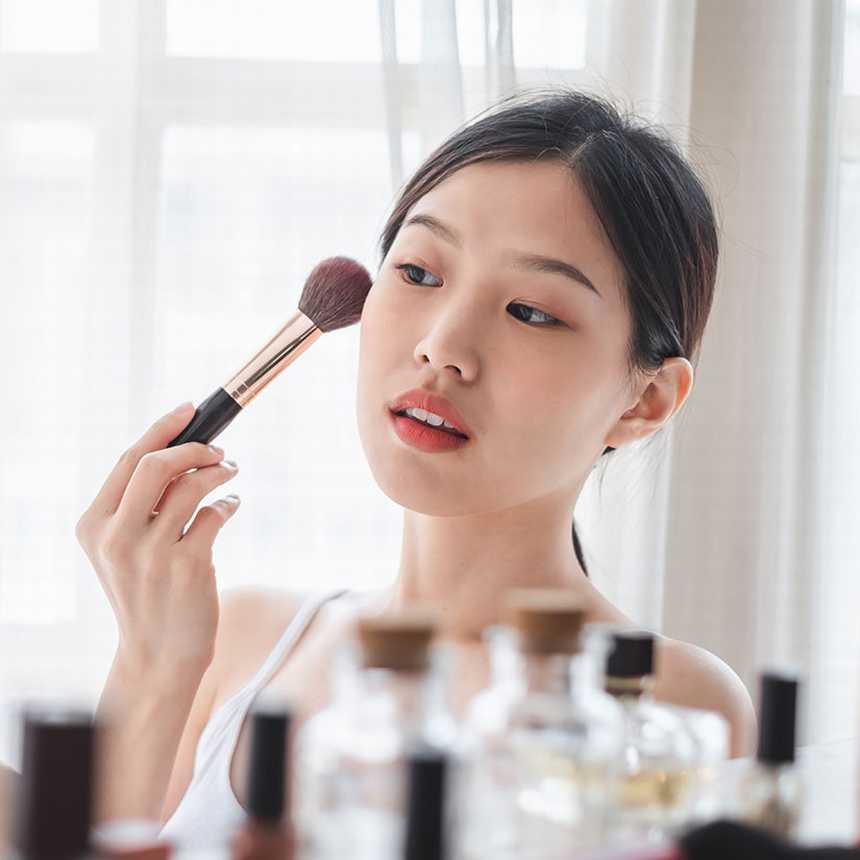  Use Blusher to Add Shade to Your Complexion